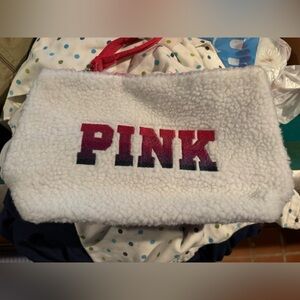 Fuzzy PINK Cosmetic Bag